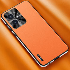 Coque Luxe Cuir Housse Etui AT2 pour Huawei Honor 100 5G Orange