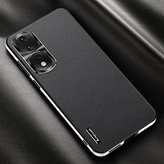 Coque Luxe Cuir Housse Etui AT2 pour Huawei Honor 90 Pro 5G Noir