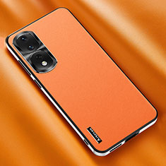 Coque Luxe Cuir Housse Etui AT2 pour Huawei Honor 90 Pro 5G Orange