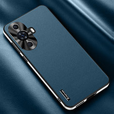 Coque Luxe Cuir Housse Etui AT2 pour Huawei Nova 11 Pro Bleu