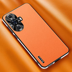 Coque Luxe Cuir Housse Etui AT2 pour Huawei Nova 11 Pro Orange