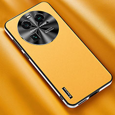 Coque Luxe Cuir Housse Etui AT2 pour Oppo Find X6 Pro 5G Jaune