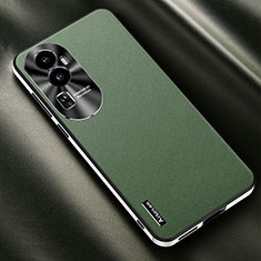 Coque Luxe Cuir Housse Etui AT2 pour Oppo Reno10 Pro+ Plus 5G Vert