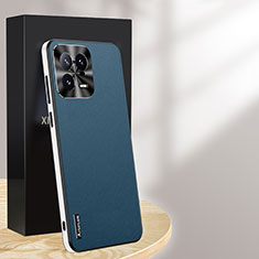 Coque Luxe Cuir Housse Etui AT3 pour Xiaomi Mi 13 Pro 5G Bleu