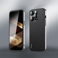 Coque Luxe Cuir Housse Etui AT6 pour Apple iPhone 13 Pro Max Noir