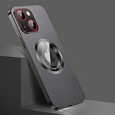 Coque Luxe Cuir Housse Etui avec Mag-Safe Magnetic Magnetique QC1 pour Apple iPhone 13 Noir