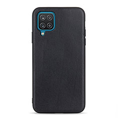 Coque Luxe Cuir Housse Etui B01H pour Samsung Galaxy M12 Noir