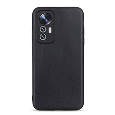 Coque Luxe Cuir Housse Etui B01H pour Xiaomi Mi 12 Lite 5G Noir
