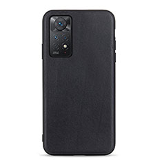 Coque Luxe Cuir Housse Etui B01H pour Xiaomi Redmi Note 11 Pro 5G Noir
