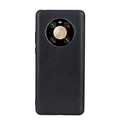 Coque Luxe Cuir Housse Etui B02H pour Huawei Mate 40 Pro Noir