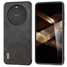 Coque Luxe Cuir Housse Etui B02H pour Huawei Mate 60 Noir