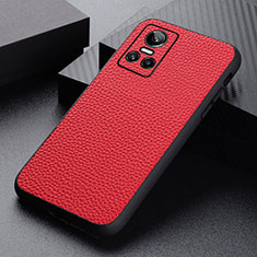 Coque Luxe Cuir Housse Etui B02H pour Realme GT Neo3 5G Rouge