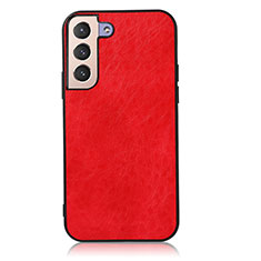 Coque Luxe Cuir Housse Etui B02H pour Samsung Galaxy S22 Plus 5G Rouge
