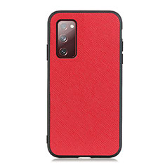 Coque Luxe Cuir Housse Etui B03H pour Samsung Galaxy S20 FE (2022) 5G Rouge