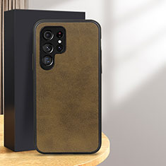 Coque Luxe Cuir Housse Etui B03H pour Samsung Galaxy S24 Ultra 5G Vert