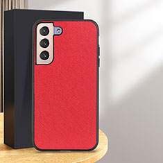 Coque Luxe Cuir Housse Etui B03H pour Samsung Galaxy S25 5G Rouge