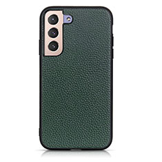 Coque Luxe Cuir Housse Etui B05H pour Samsung Galaxy S23 5G Vert