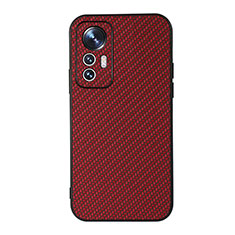 Coque Luxe Cuir Housse Etui B05H pour Xiaomi Mi 12 5G Rouge