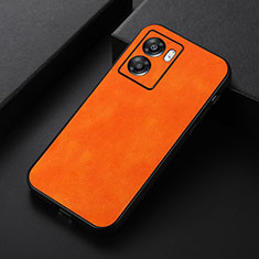 Coque Luxe Cuir Housse Etui B06H pour OnePlus Nord N300 5G Orange