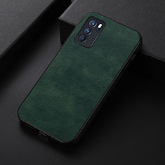 Coque Luxe Cuir Housse Etui B06H pour Oppo Reno6 Pro 5G India Vert
