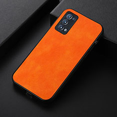 Coque Luxe Cuir Housse Etui B06H pour Oppo Reno6 Pro 5G Orange