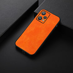 Coque Luxe Cuir Housse Etui B06H pour Realme 9 Pro 5G Orange