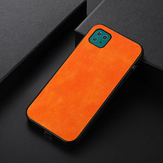 Coque Luxe Cuir Housse Etui B06H pour Samsung Galaxy A22 5G Orange