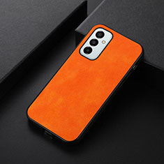 Coque Luxe Cuir Housse Etui B06H pour Samsung Galaxy F23 5G Orange