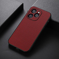 Coque Luxe Cuir Housse Etui B07H pour Huawei Honor 60 SE 5G Rouge