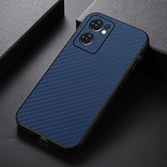 Coque Luxe Cuir Housse Etui B07H pour OnePlus Nord CE 2 5G Bleu