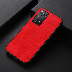 Coque Luxe Cuir Housse Etui B07H pour Xiaomi Redmi Note 11 Pro 5G Rouge