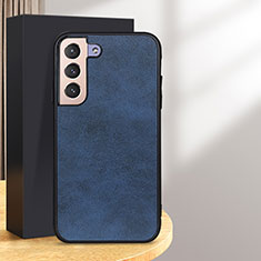 Coque Luxe Cuir Housse Etui B08H pour Samsung Galaxy S25 5G Bleu