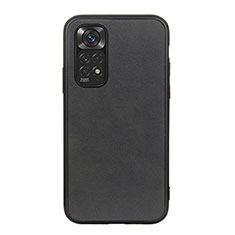 Coque Luxe Cuir Housse Etui B08H pour Xiaomi Redmi Note 11 4G (2022) Noir