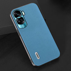 Coque Luxe Cuir Housse Etui BH2 pour Huawei Honor 90 Lite 5G Bleu