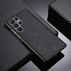 Coque Luxe Cuir Housse Etui C06 pour Samsung Galaxy S23 Ultra 5G Noir