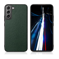 Coque Luxe Cuir Housse Etui C08 pour Samsung Galaxy S23 5G Vert
