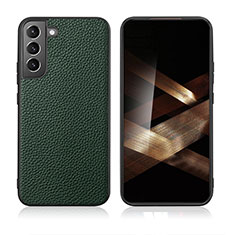 Coque Luxe Cuir Housse Etui C08 pour Samsung Galaxy S25 5G Vert