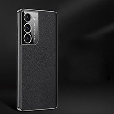 Coque Luxe Cuir Housse Etui C10 pour Samsung Galaxy S21 FE 5G Noir