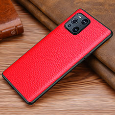 Coque Luxe Cuir Housse Etui DL1 pour Oppo Find X3 5G Rouge