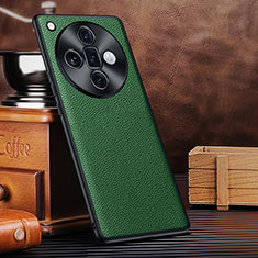 Coque Luxe Cuir Housse Etui DL1 pour Oppo Find X7 Ultra 5G Vert