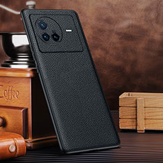 Coque Luxe Cuir Housse Etui DL2 pour Vivo X80 5G Noir