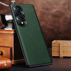 Coque Luxe Cuir Housse Etui DL3 pour Huawei Honor 70 Pro 5G Vert