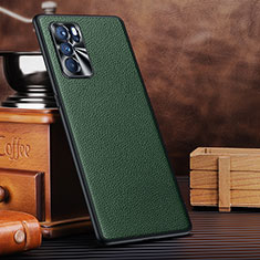 Coque Luxe Cuir Housse Etui DL3 pour Oppo Reno6 Pro 5G India Vert
