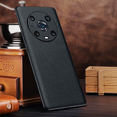 Coque Luxe Cuir Housse Etui DL4 pour Huawei Honor Magic4 Pro 5G Noir