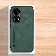 Coque Luxe Cuir Housse Etui DY1 pour Huawei P50 Pro Vert