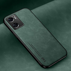 Coque Luxe Cuir Housse Etui DY1 pour Oppo A57 4G Vert