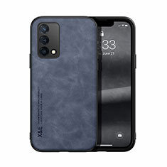 Coque Luxe Cuir Housse Etui DY1 pour Oppo F19 Bleu