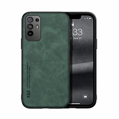Coque Luxe Cuir Housse Etui DY1 pour Oppo F19 Pro+ Plus 5G Vert