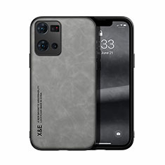 Coque Luxe Cuir Housse Etui DY1 pour Oppo F21s Pro 4G Gris