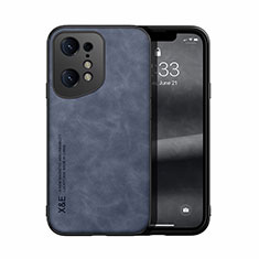 Coque Luxe Cuir Housse Etui DY1 pour Oppo Find X5 5G Bleu